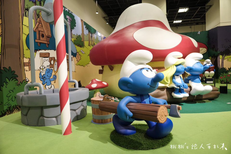 展覽》藍色小精靈愛在17特展│小精靈的巨大蘑菇屋在這啦！