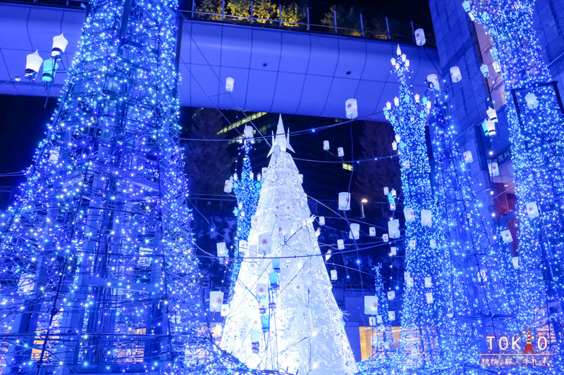 東京燈飾》汐留Caretta 2018聖誕燈飾│點燈時間.交通.節目表.最佳拍攝點