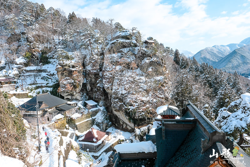 山形景點》山寺最美的季節│冬天雪景 立石寺觀光地圖
