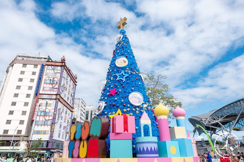 2019聖誕節》台中耶誕夢想世界│迪士尼TsumTsum聖誕樹水岸登場