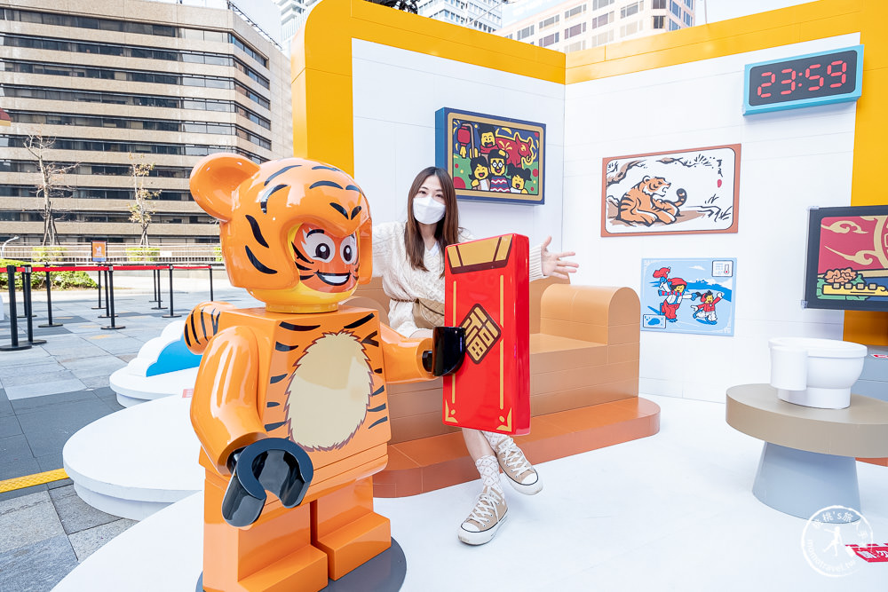 LEGO樂高虎年新春免費玩「福虎雲中城」降臨台北統一時代百貨夢廣場