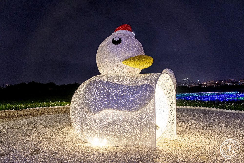 2021三重鴨鴨公園地景藝術展│聖誕燈飾星空祈願暖心過冬