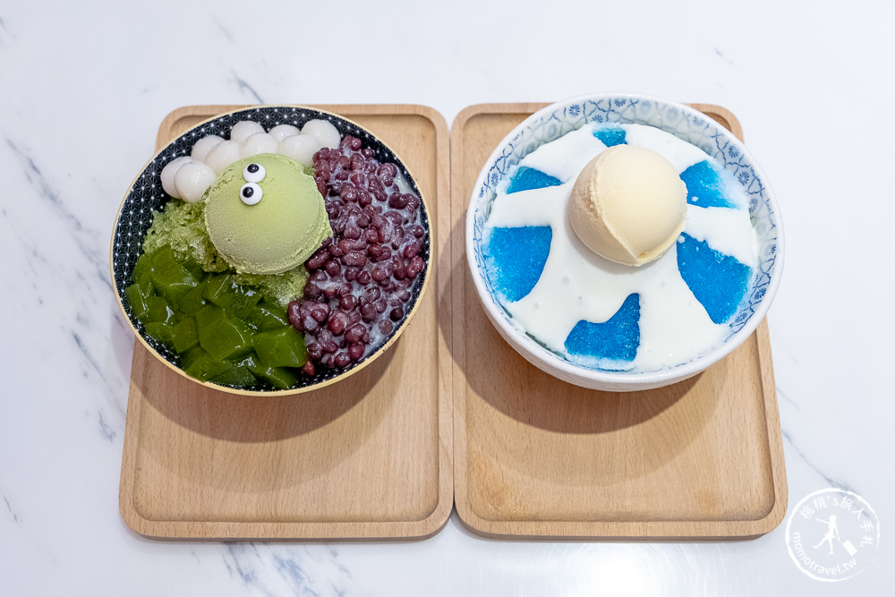 宜蘭羅東美食》小島日和-日式刨冰店│花牆前藍色富士山 美拍打卡