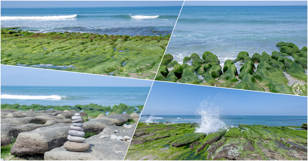 新北石門景點|老梅綠石槽(免門票)－季節限定 北海岸抹茶地毯海岸線．錯過明年再見